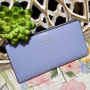 Kate Spade New York Women's Large Slim Bifold Dana Wallet Violet Spritz